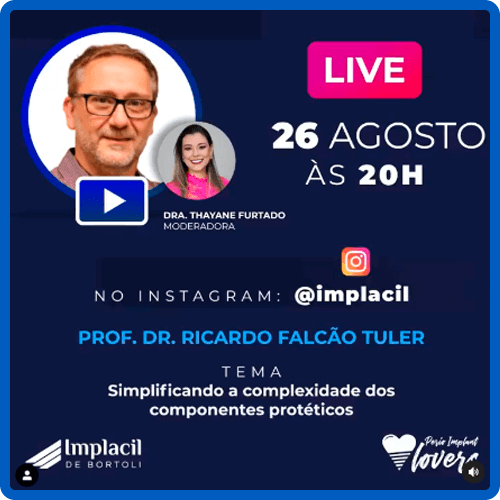 Perio Implant Lovers - 26-08-2020 - Ricardo Falcão Tuler - Simplificando a complexidade dos componentes protéticos