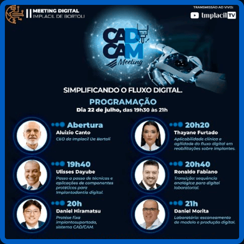 Meeting digital CAD/CAM - Simplificando o fluxo digital - 22/07/2021
