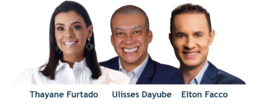 Thayane Furtado, Ulisses Dayube e Elton Facco